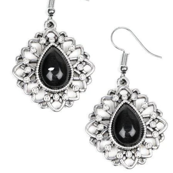 Totally GLOWN Away - Black Earrings - Picture 2 of 2